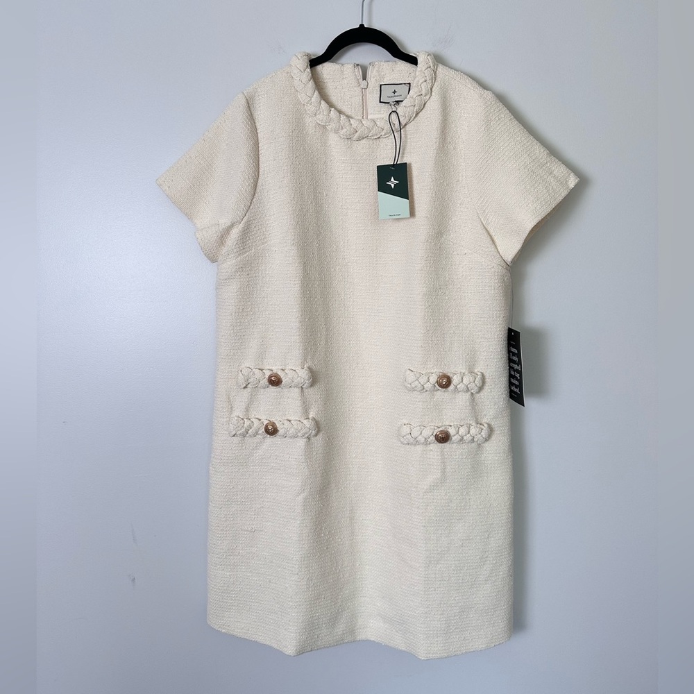 TUCKERNUCK Pearl White Tweed Jackie Dress - Picture 9 of 12